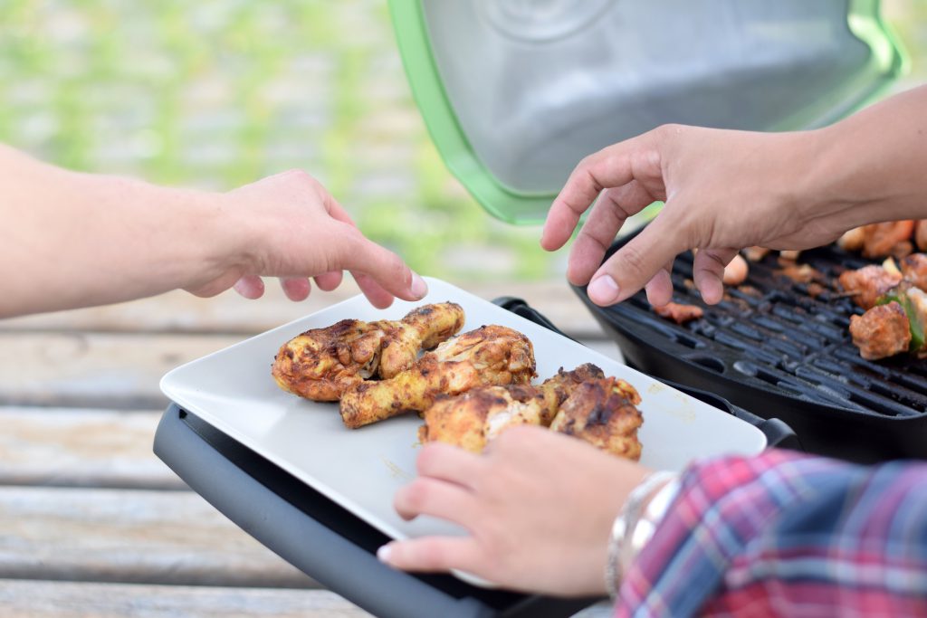 Weber eten vrienden