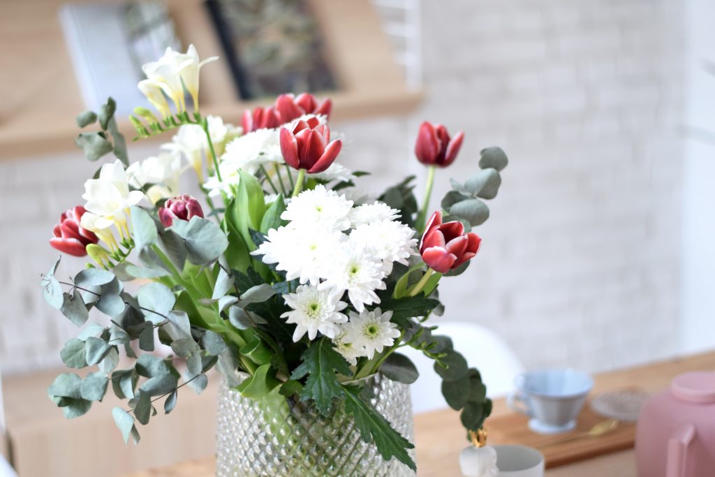 Jasmien Witvrouwen interieur boeket