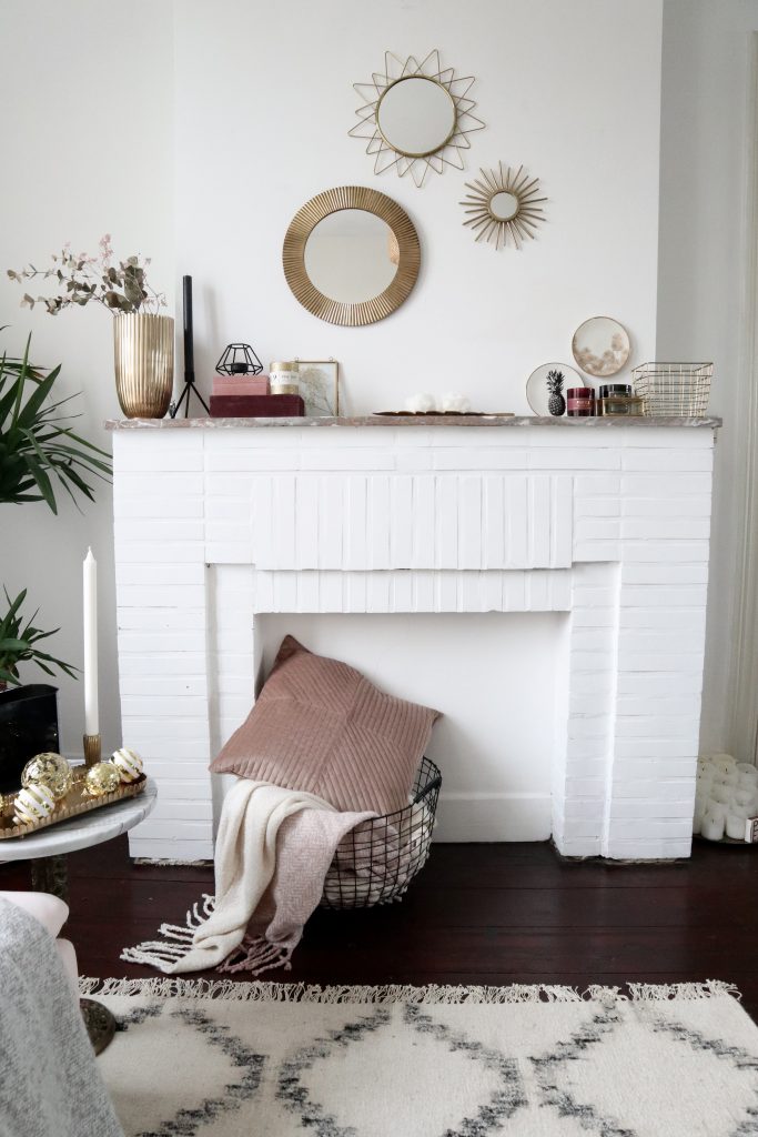 H&M Home cosy winter fireplace